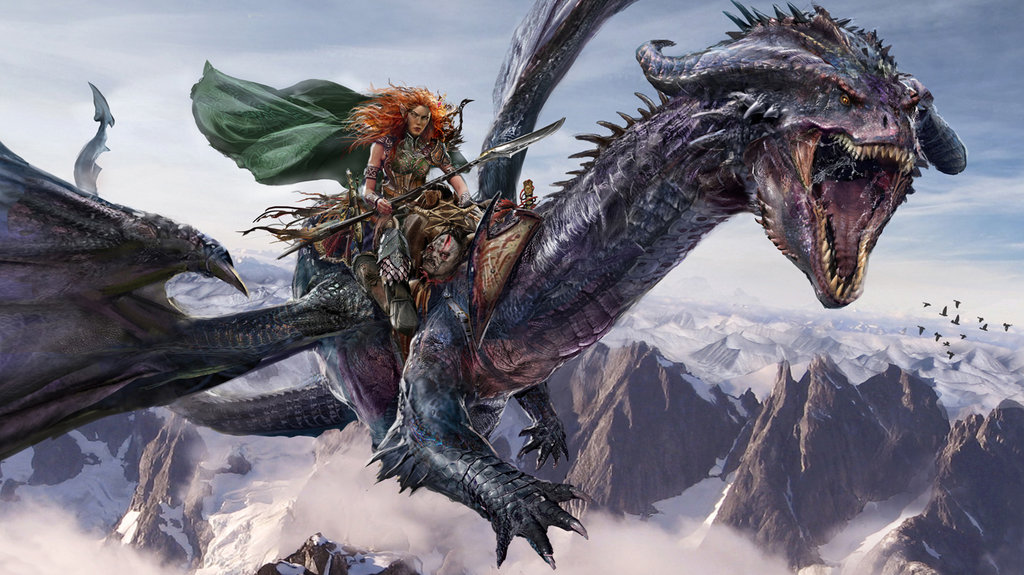 Elven Dragon Rider by uncannyknack.jpg