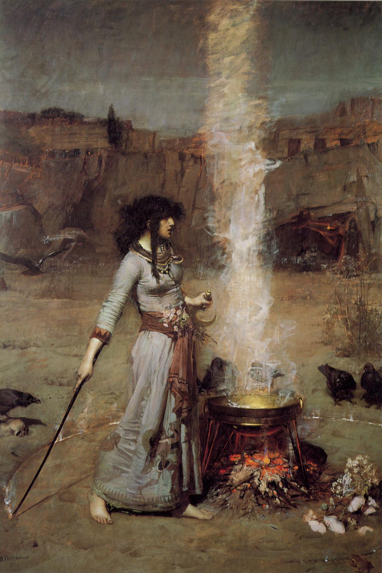 445px-John William Waterhouse - Magic Circle.JPG