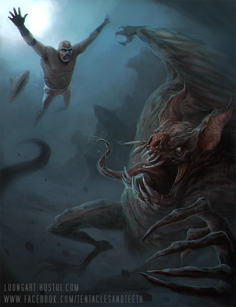 Uchador vs mayan vampire bat god camazotz by tentaclesandteeth-d7jwyrb.jpg