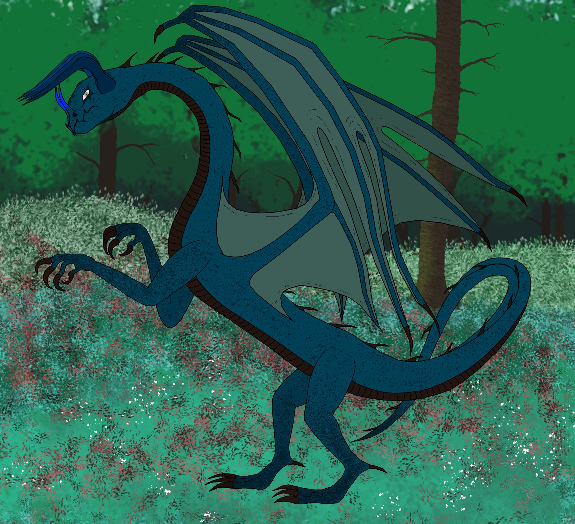 An airelong, a lesser thunder dragon.