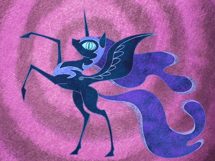 Nightmare Moon depicted in legend S1E1.png
